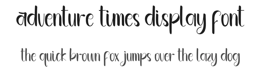 Adventure Times Display Font by inermediaSTUDIO — Script Handwritten Font