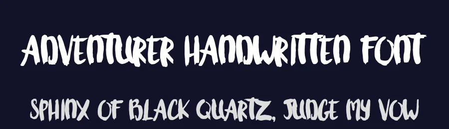 Adventurer Handwritten Font by Typeface — Script Handwritten Font — thumbnail 2