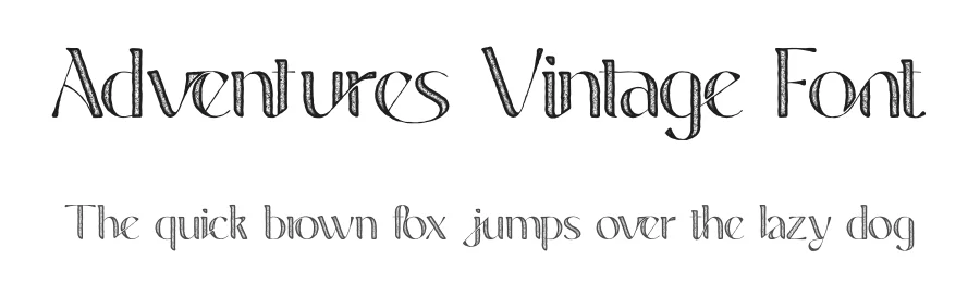 Adventures Vintage Font by 177Studio — Display Font