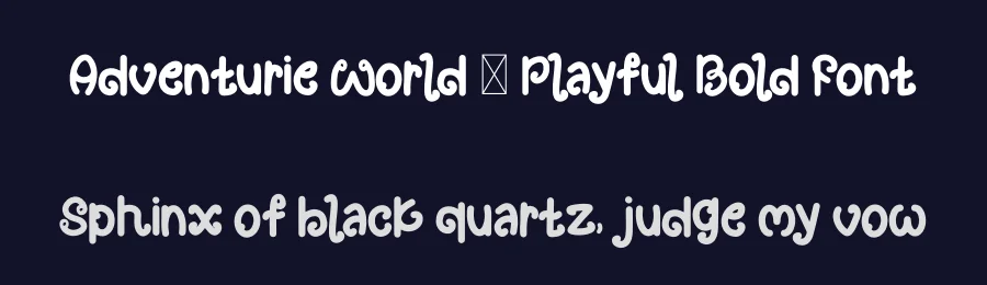 Adventurie World – Playful Bold Font by Dhabee — Decorative Font — thumbnail 2