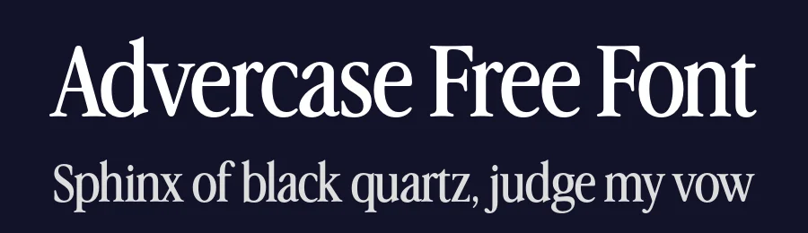 Advercase Free Font by Indieground Design Inc. — Decorative Font — thumbnail 2
