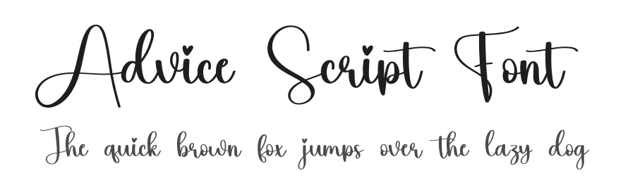 Advice Script Font by creativeletter — Script Handwritten Font