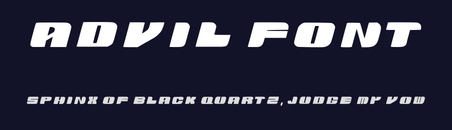 ADVIL Font by PITFALL ORIGINS — Display Font — thumbnail 2
