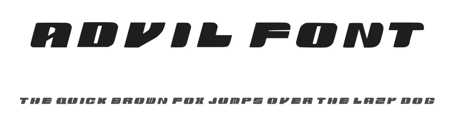 ADVIL Font by PITFALL ORIGINS — Display Font