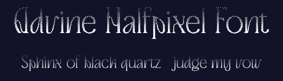 Advine Halfpixel Font by craftsupplyco — Display Font — thumbnail 2