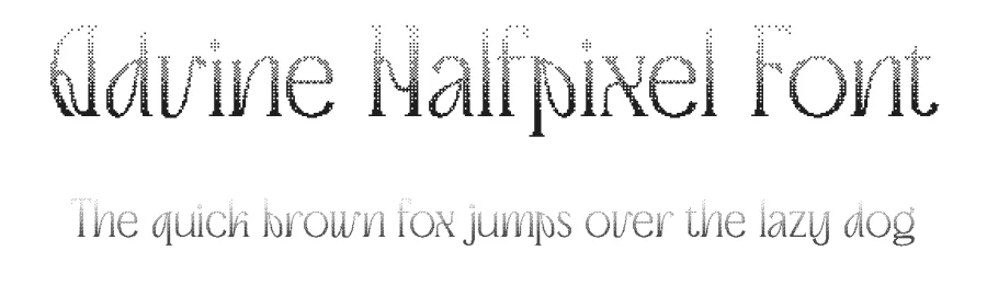 Advine Halfpixel Font by craftsupplyco — Display Font