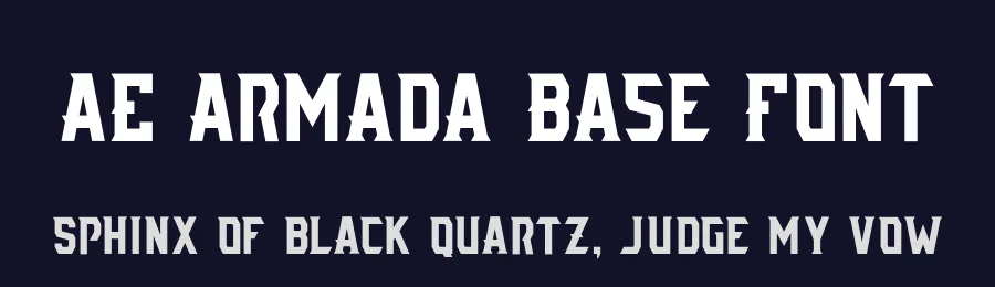 AE Armada Base Font by American Eargle — Display Font — thumbnail 2