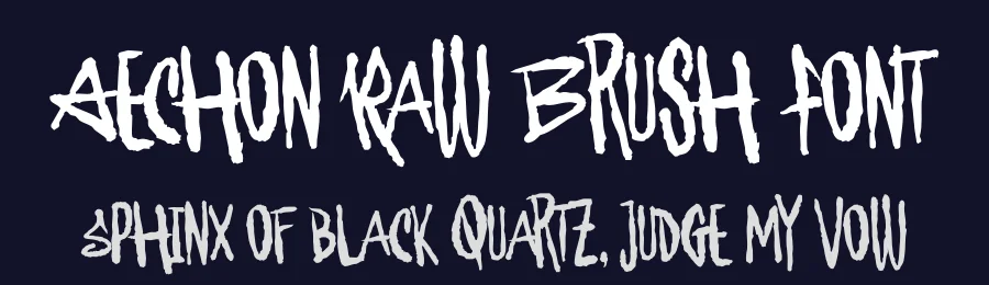 Aechon Raw Brush Font by MooneseyeType — Decorative Font — thumbnail 2