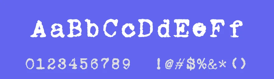 AEG Mignon Typewriter 1924 Font by zai — Display Font — thumbnail 3