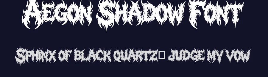 Aegon Shadow Font by enxyclo — Display Font — thumbnail 2