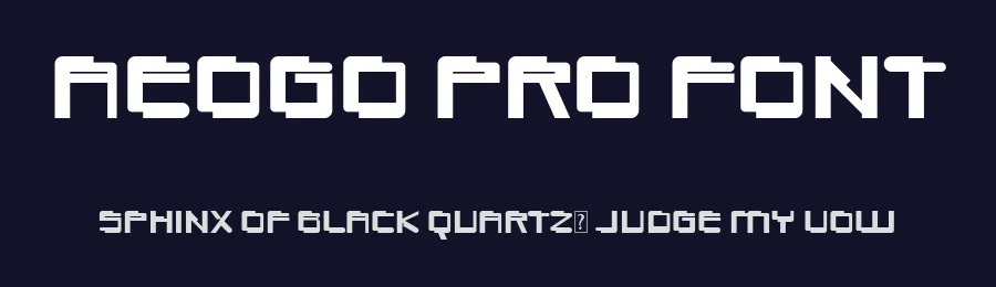 Aeogo Pro Font by ffeeaarr — Decorative Font — thumbnail 2