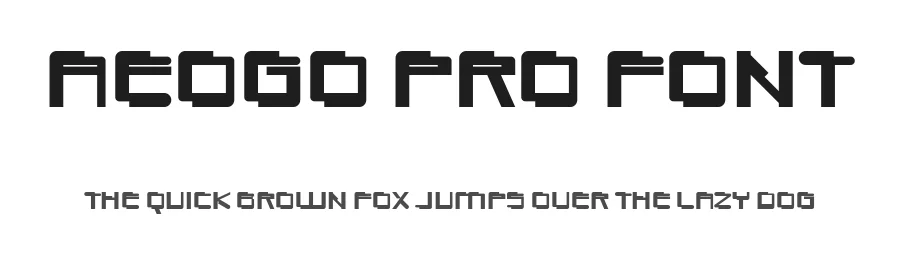 Aeogo Pro Font by ffeeaarr — Decorative Font