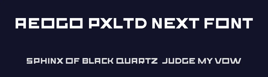 Aeogo Pxltd Next Font by ffeeaarr — Decorative Font — thumbnail 2