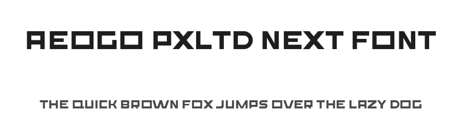 Aeogo Pxltd Next Font by ffeeaarr — Decorative Font
