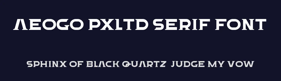 Aeogo Pxltd Serif Font by ffeeaarr — Decorative Font — thumbnail 2