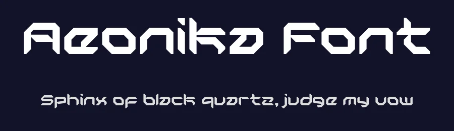 Aeonika Font by Aksapix_Type — Display Font — thumbnail 2