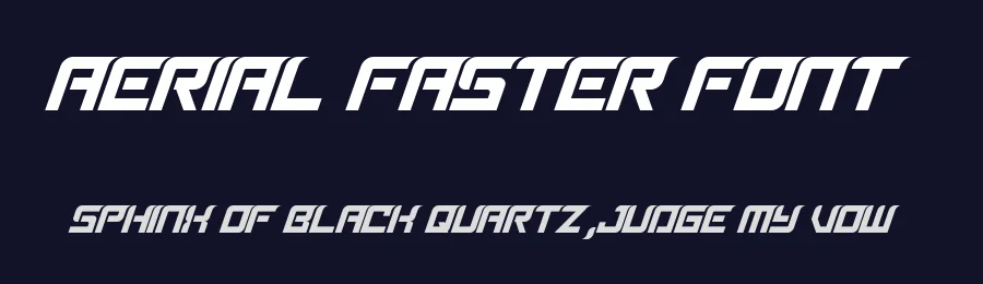 Aerial Faster Font by figuree studio — Display Font — thumbnail 2