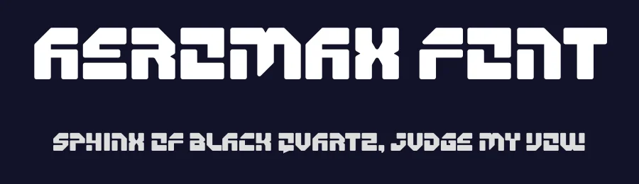 Aeromax Font by Maiko Hatta — Display Font — thumbnail 2