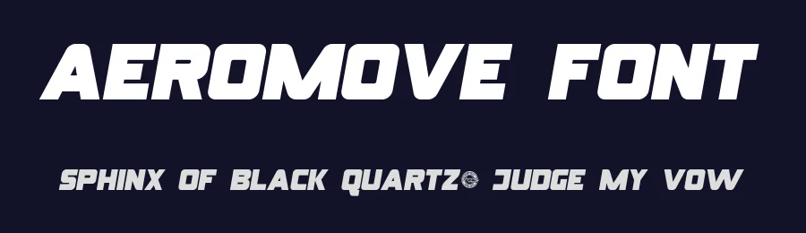 Aeromove Font by CalligraphyFonts.net — Display Font — thumbnail 2
