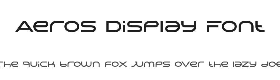 Aeros Display Font by HansCo — Display Font