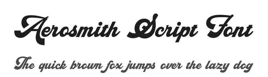 Aerosmith Script Font by Bluetype — Script Handwritten Font