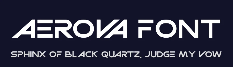Aerova Font by hayoyuka8 — Display Font — thumbnail 2