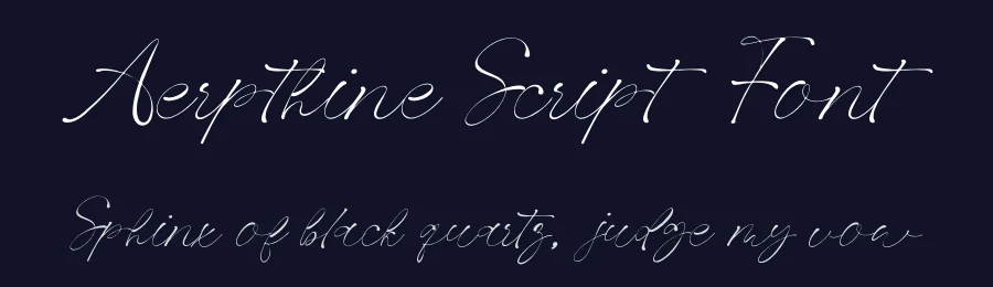 Aerpthine Script Font by enxyclo — Script Handwritten Font — thumbnail 2