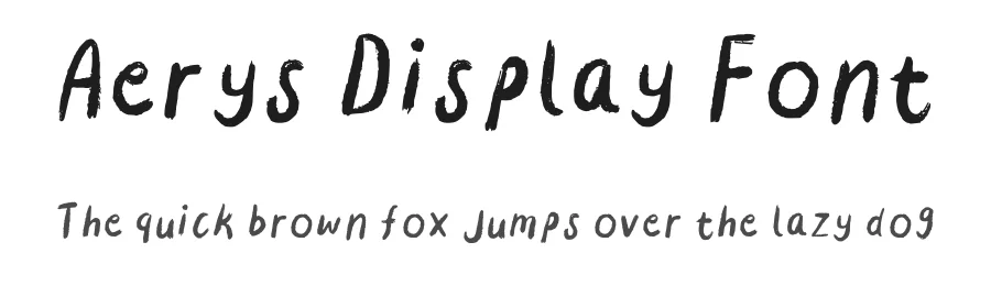 Aerys Display Font by Hellowaterlily — Script Handwritten Font