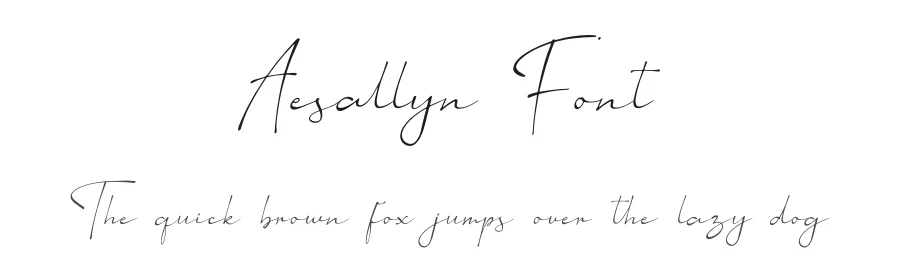 Aesallyn Font by Denustudios — Script Handwritten Font