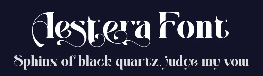 Aestera Font by letterara — Serif Font — thumbnail 2