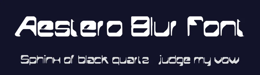 Aestero Blur Font by craftsupplyco — Display Font — thumbnail 2