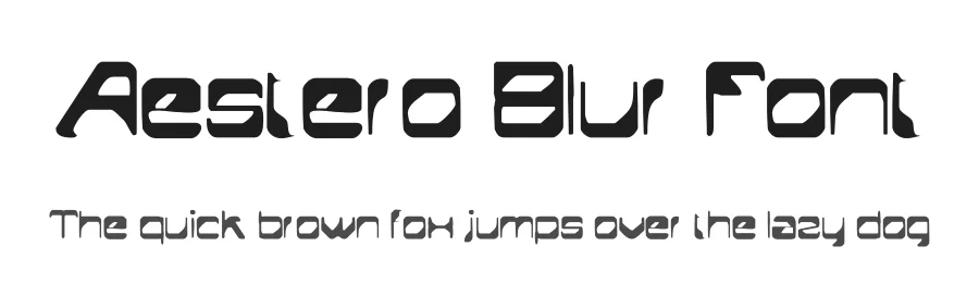 Aestero Blur Font by craftsupplyco — Display Font