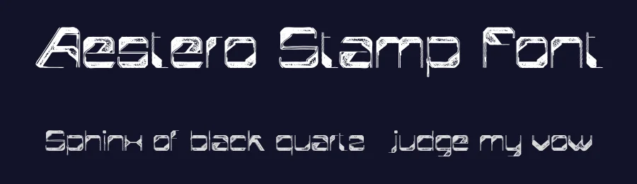Aestero Stamp Font by craftsupplyco — Display Font — thumbnail 2
