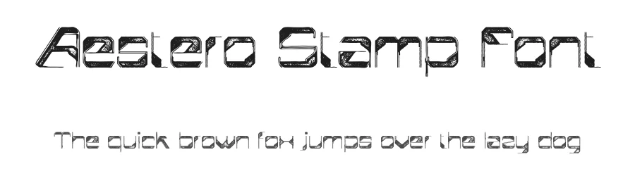 Aestero Stamp Font by craftsupplyco — Display Font