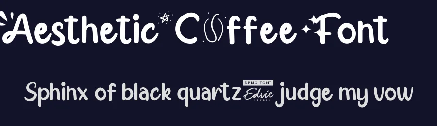 Aesthetic Coffee Font by edricstudio — Display Font — thumbnail 2