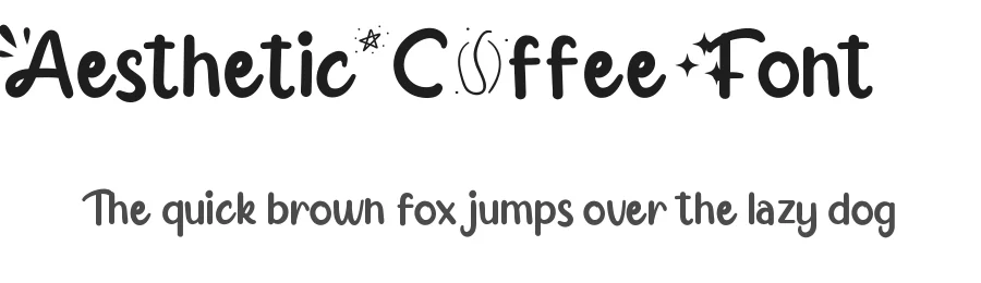 Aesthetic Coffee Font by edricstudio — Display Font