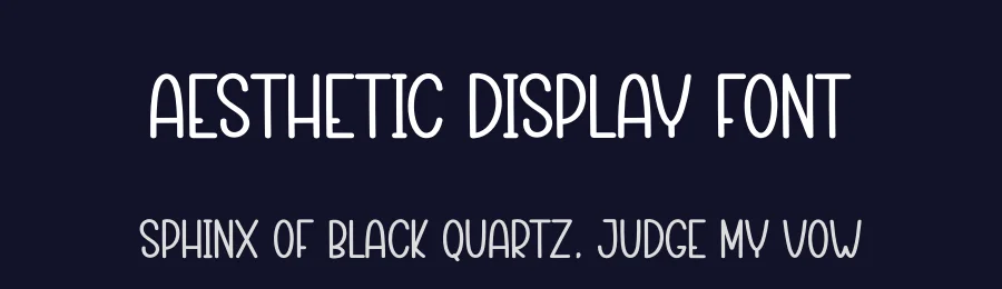 Aesthetic Display Font by creativeletter — Display Font — thumbnail 2
