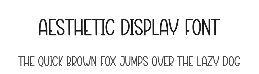 Aesthetic Display Font by creativeletter — Display Font