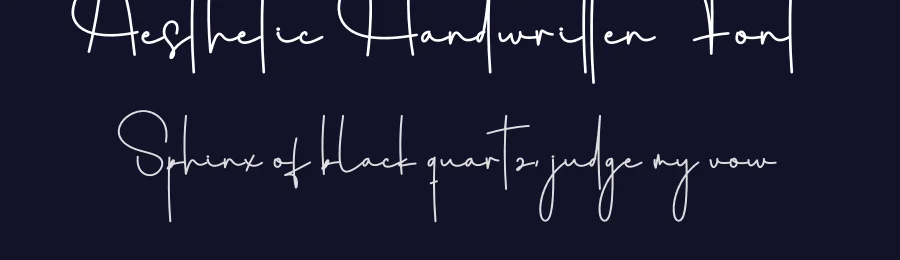 Aesthetic Handwritten Font by creativeletter — Script Handwritten Font — thumbnail 2