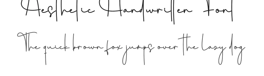 Aesthetic Handwritten Font by creativeletter — Script Handwritten Font