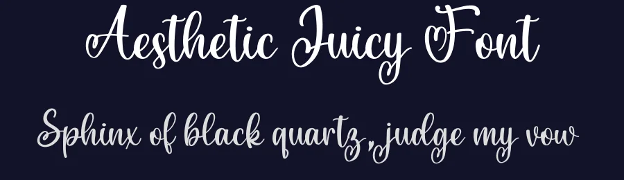 Aesthetic Juicy Font by Sugartype — Script Handwritten Font — thumbnail 2