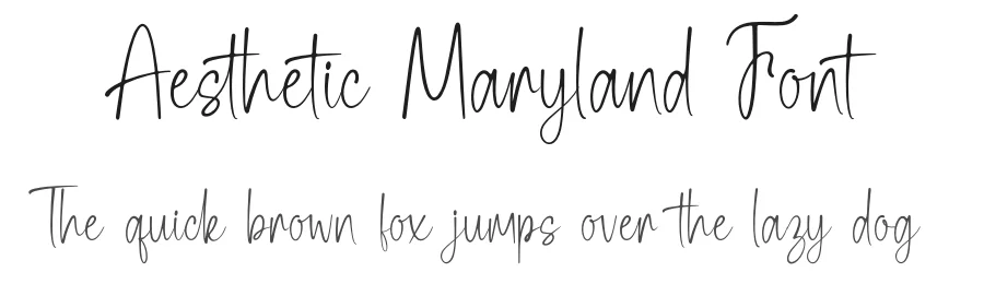 Aesthetic Maryland Font by avenilettertype — Serif Font