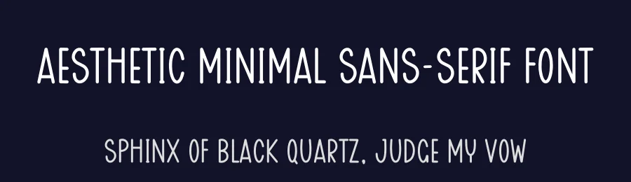 Aesthetic Minimal Sans-Serif Font by freshtypeink — Display Font — thumbnail 2