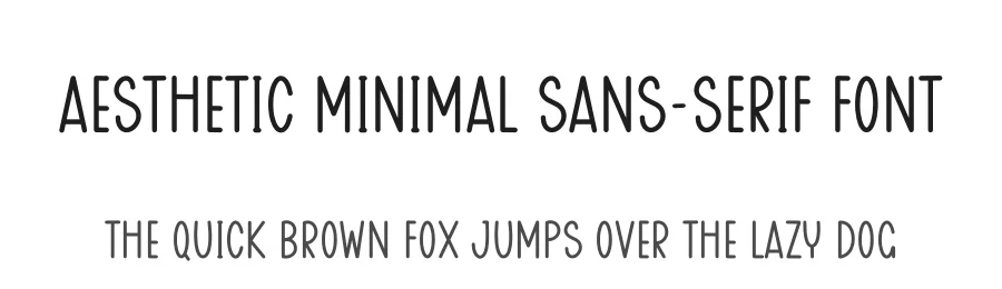 Aesthetic Minimal Sans-Serif Font by freshtypeink — Display Font