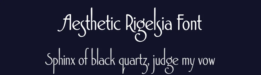 Aesthetic Rigelsia Font by Letterhanna Studio — Display Font — thumbnail 2