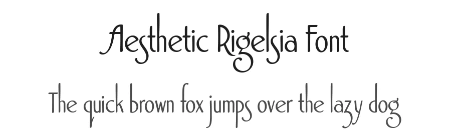 Aesthetic Rigelsia Font by Letterhanna Studio — Display Font