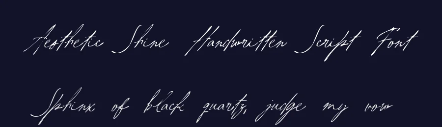 Aesthetic Shine Handwritten Script Font by Littlehand — Decorative Font — thumbnail 2