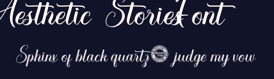 Aesthetic Stories Font by CalligraphyFonts.net — Script Handwritten Font — thumbnail 2