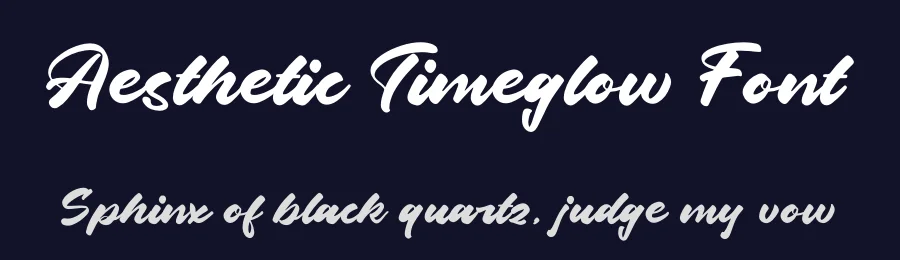 Aesthetic Timeglow Font by letterenastudios — Script Handwritten Font — thumbnail 2