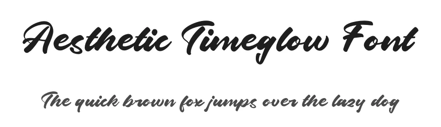 Aesthetic Timeglow Font by letterenastudios — Script Handwritten Font